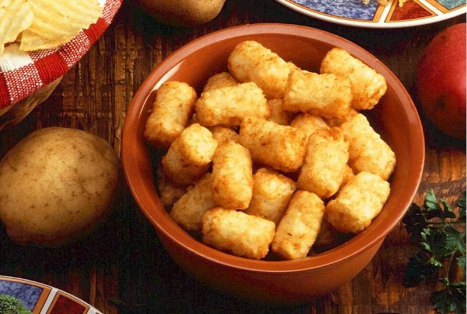 Tater Potatoes or Tater tots are delicious potato chips very popular as a s...