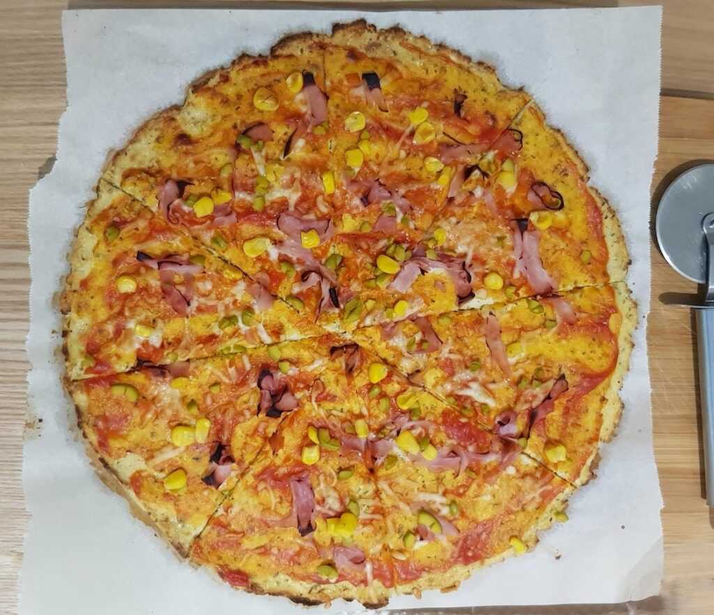 Pizza de coliflor en la Thermomix