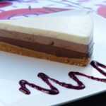 tarta de 3 chocolates con thermomix