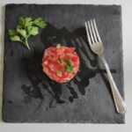 tartar de aguacate con tomate Thermomix