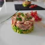 tartar de salmon con aguacate thermomix