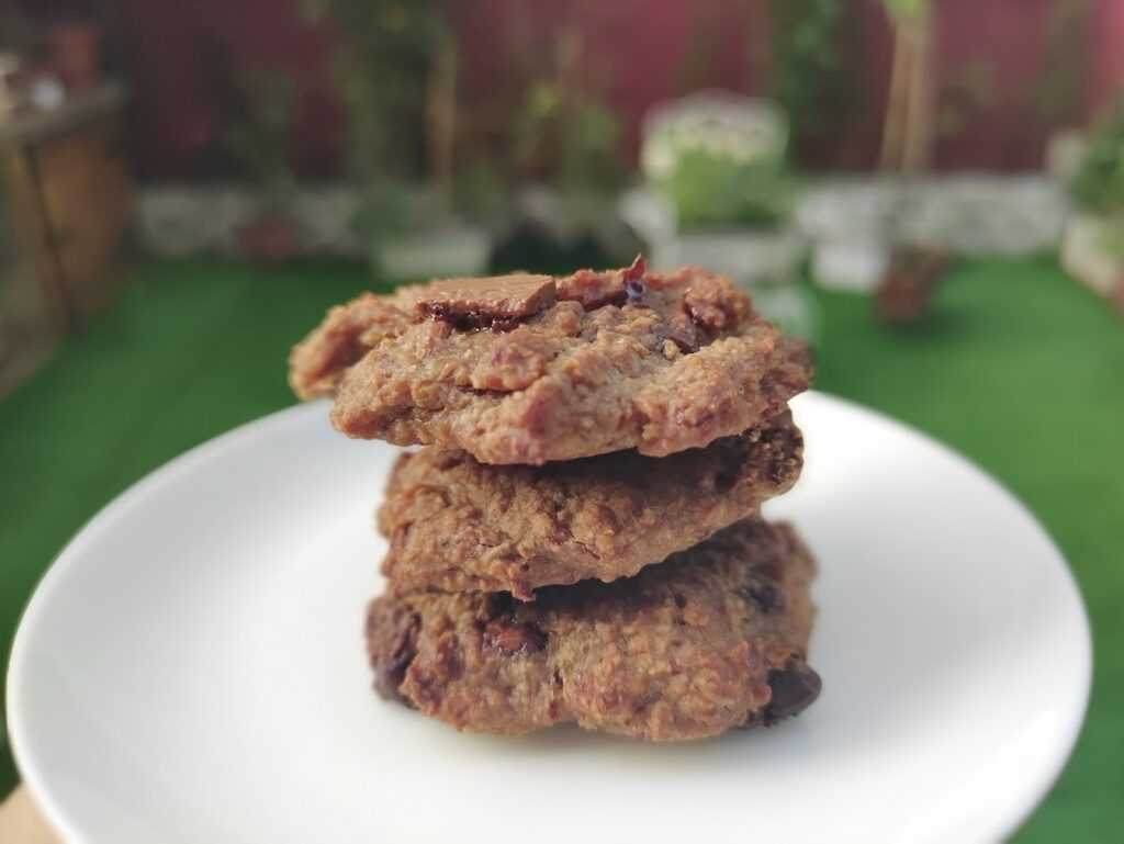 Galletas realfooding de avena, plátano y chocolate