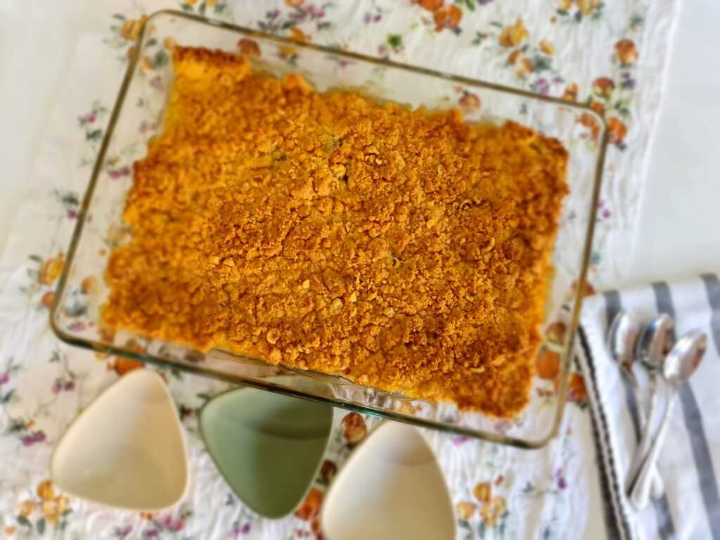 Crumble de pera con coco y avellanas en la Thermomix