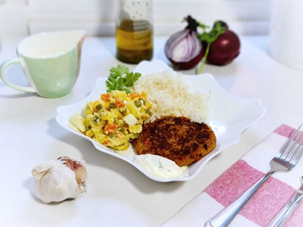 Hamburguesas de lentejas y quinoa en la Thermomix