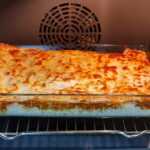 lasaña vegetariana en el horno
