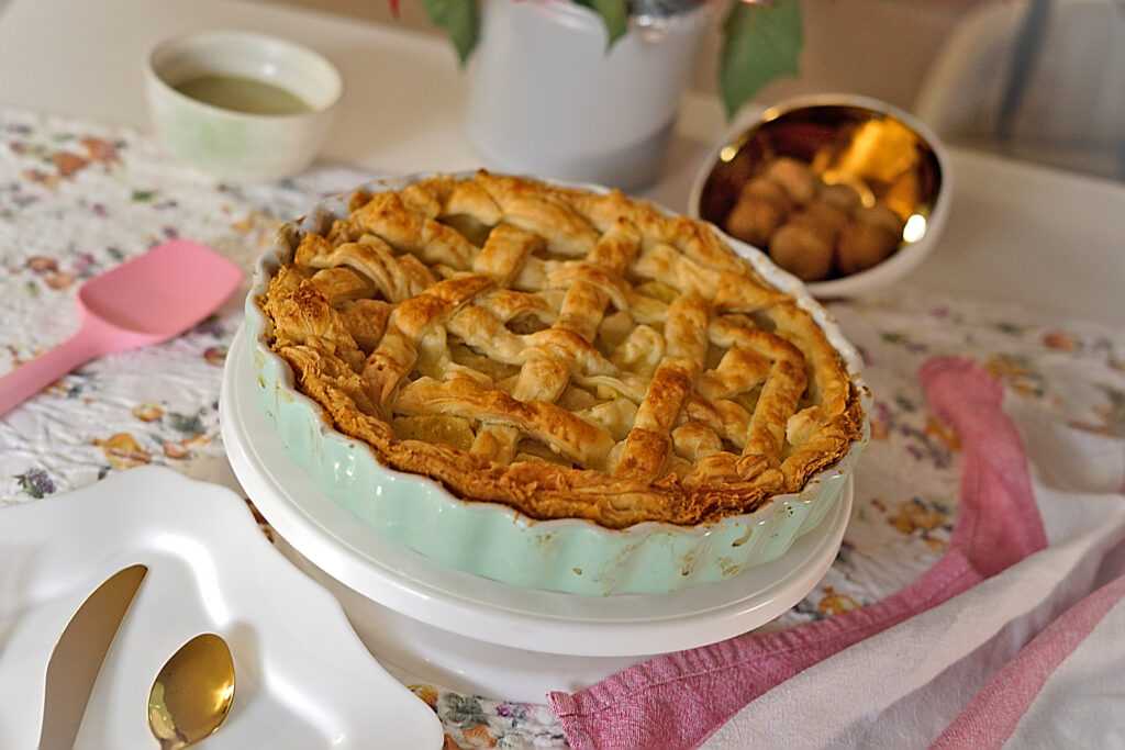 Pie rápido de hojaldre y pera