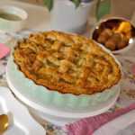 Pie rápido hojaldre y pera en la thermomix