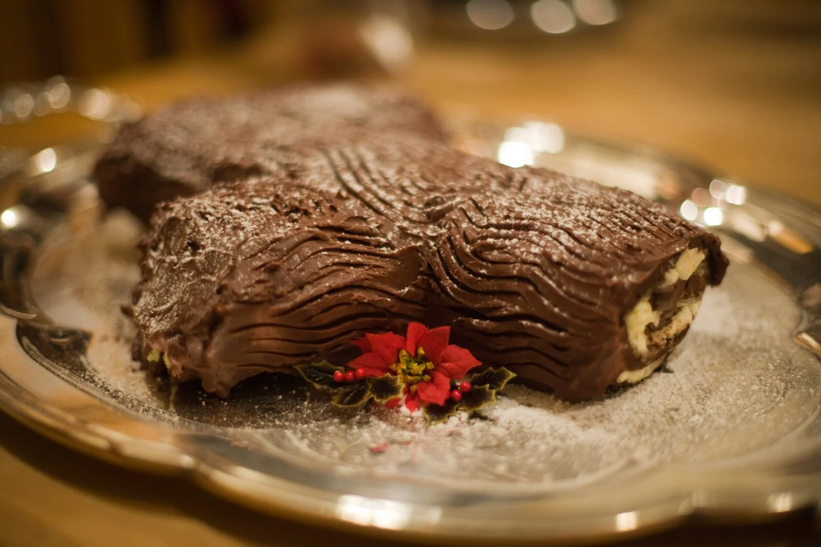 Tronco de navidad en la thermomix