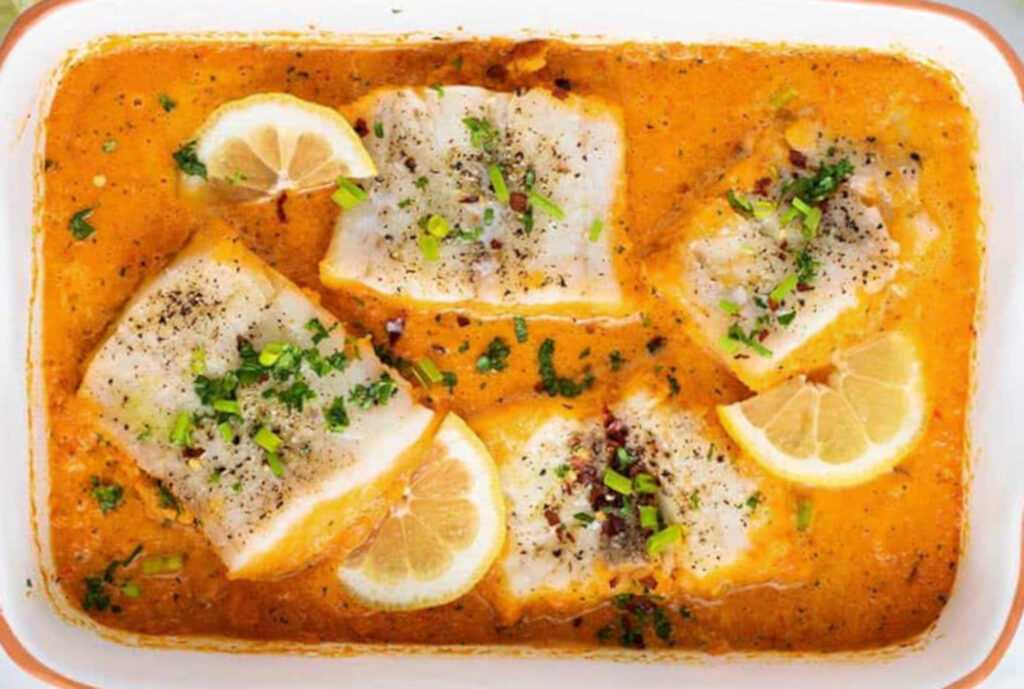 Bacalao en salsa de almendras en la Thermomix