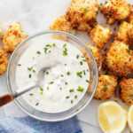 Dados de bacalao a la provenzal con salsa tartara en la thermomix