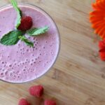 Batido de melocotón y frambuesa en la Thermomix