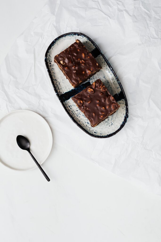 Bizcochitos de chocolate, banana y calabacín en 40 seg con Thermomix