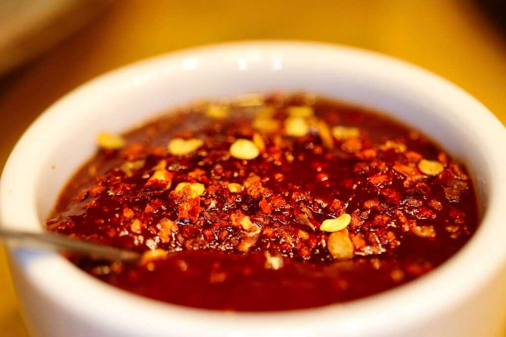 Salsa dip de chile y tomate seco en la thermomix