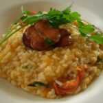 Risotto de chorizo y champiñones o setas en la Thermomix
