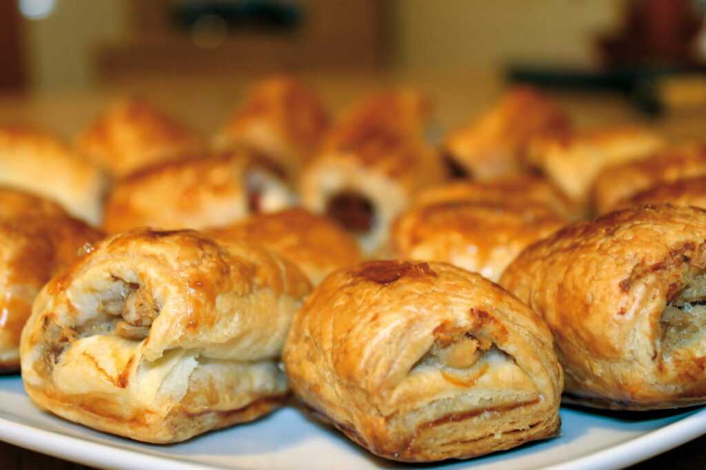 Rollos de salchicha vegetariana en la Thermomix