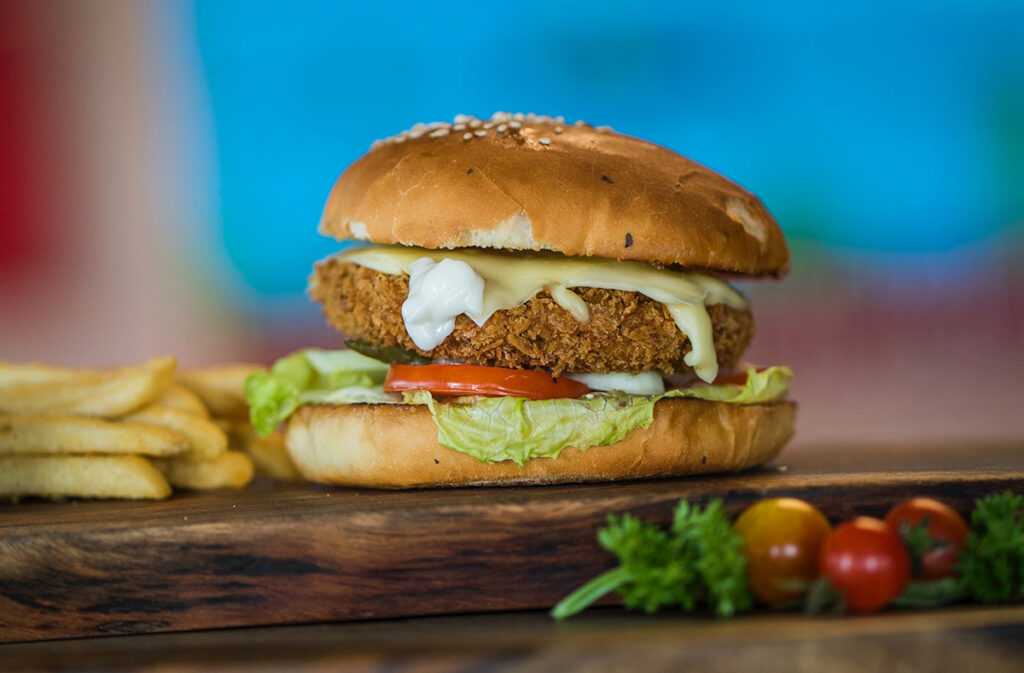 Hamburguesa de pollo con quinoa y chía en la Thermomix