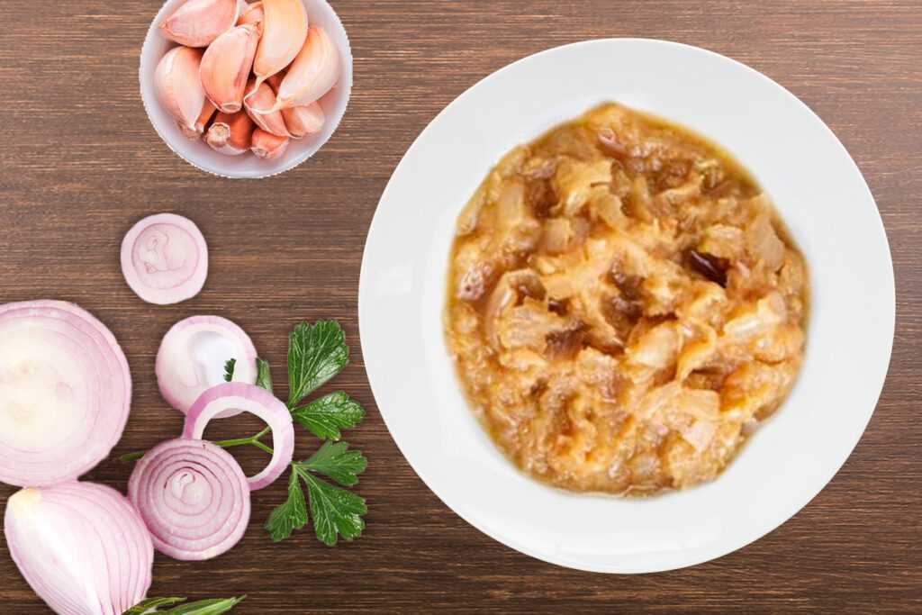 Cebolla y ajo dorados en la Thermomix