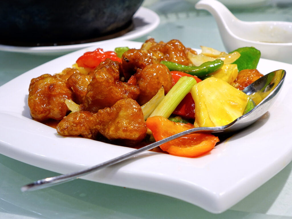 Pollo agridulce con thermomix
