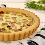Quiche de calabacín y bacon con thermomix