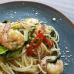 Fideos chinos con gambas en la Thermomix