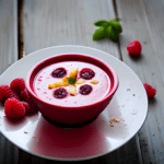 Gazpacho de frambuesas con Thermomix