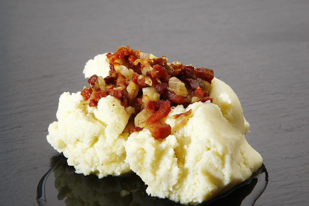 Puré de patatas y bacon con Thermomix