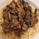 Ragú de champiñones y nueces
