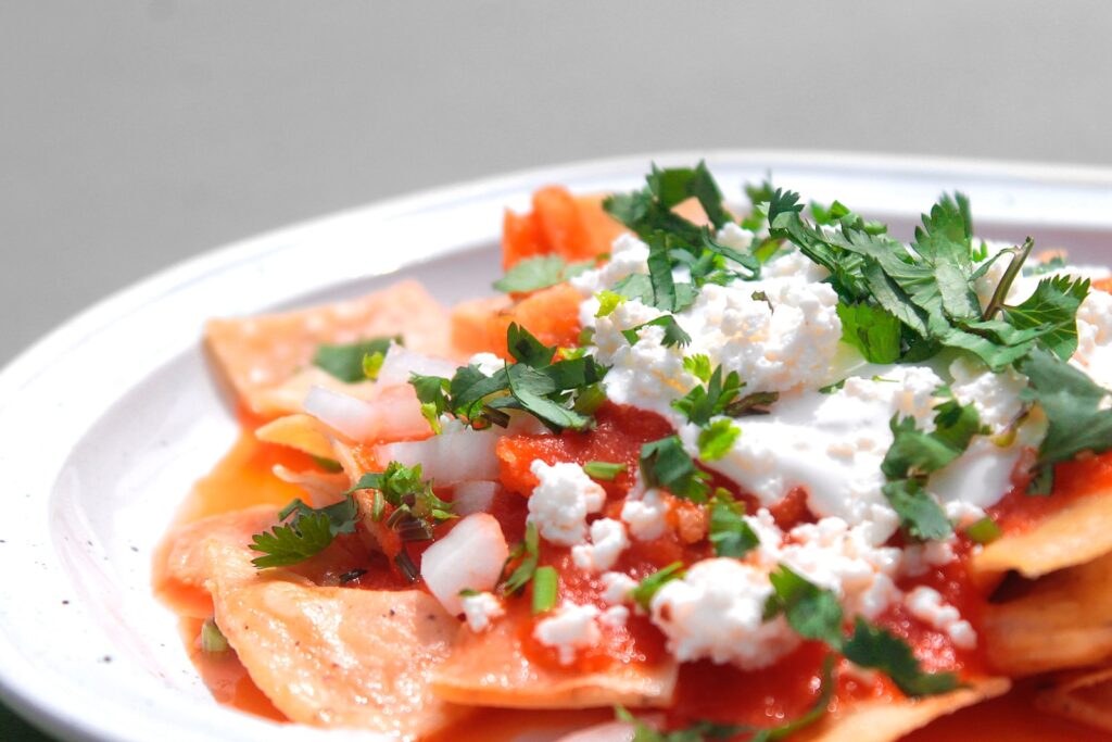 Chilaquiles con salsa roja en la Thermomix