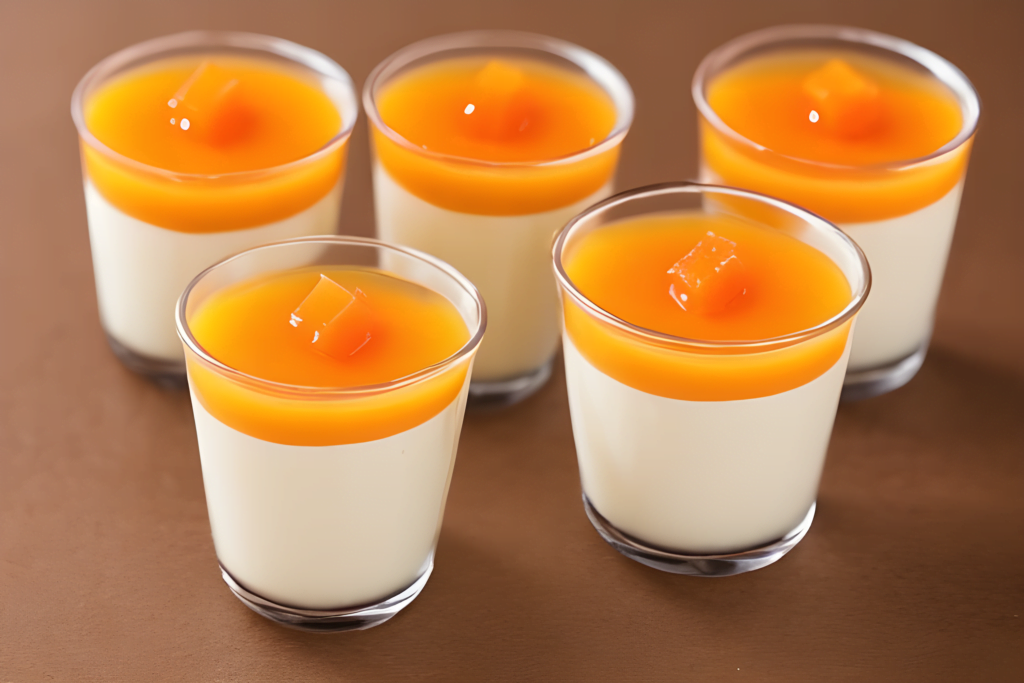 Panna cotta con canela y mermelada de calabaza en la thermomix