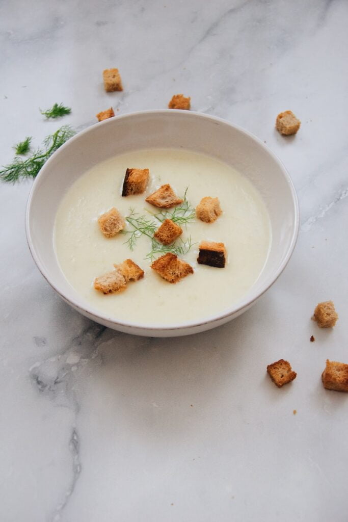 Vichyssoise de bacalao con Thermomix