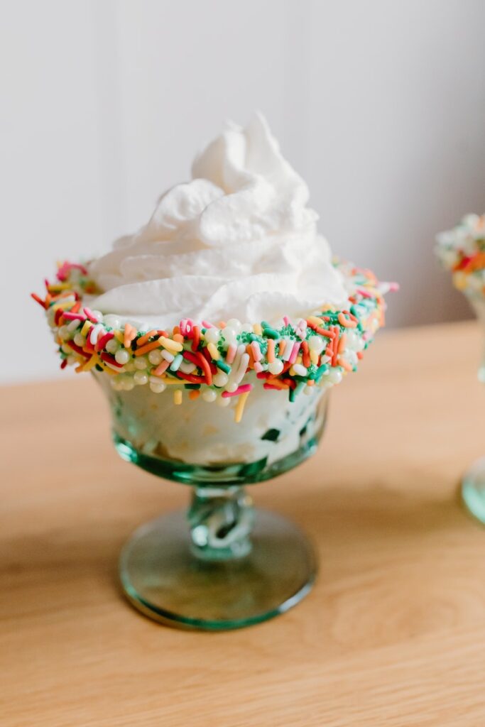 Helado de coco y piña Helado de coco y piña