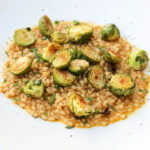 Risotto de coles de bruselas con Thermomix