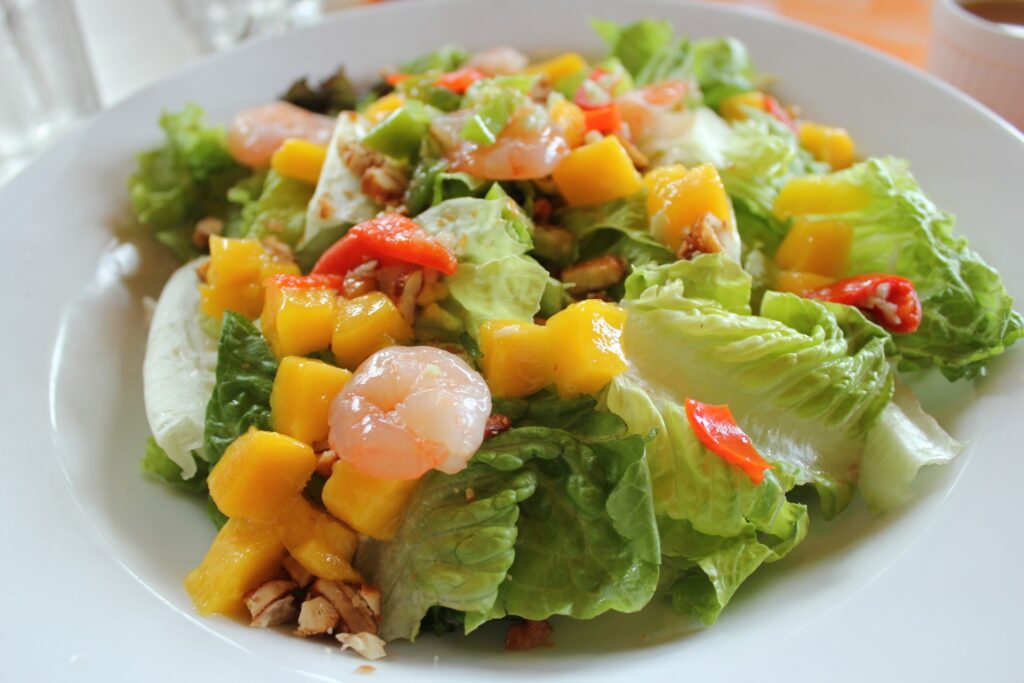 Ensalada cremosa de camarones en la Thermomix