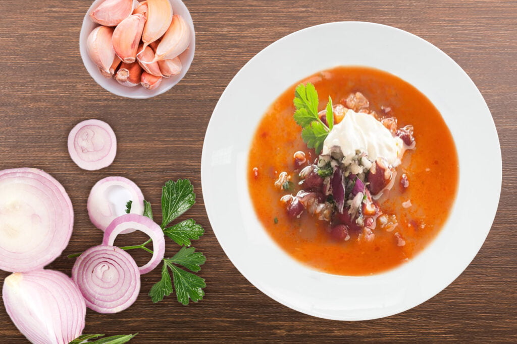 Sopa de judías rojas en la Thermomix