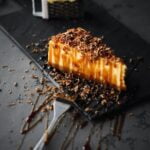Tarta de queso con salsa de caramelo salado con Thermomix