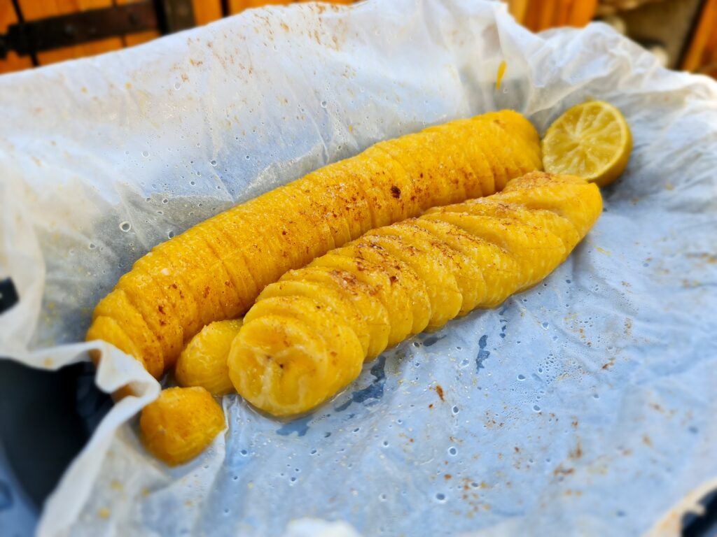 Plátanos en papillote
