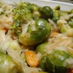 Coles de bruselas con frutos secos