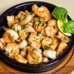 Langostinos con ajo y jengibre