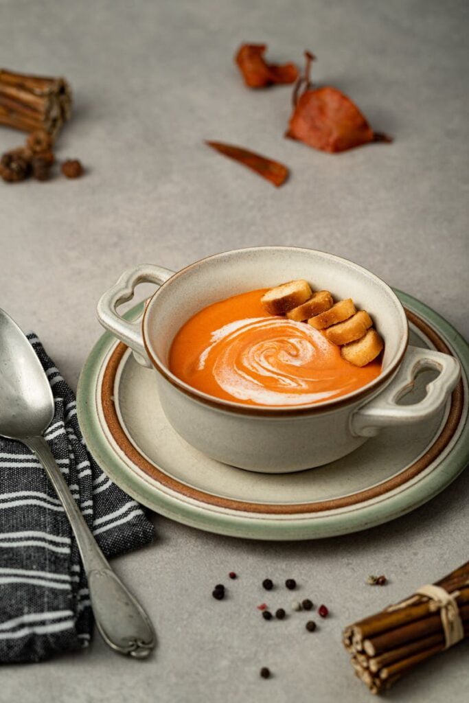 Crema de zanahoria y setas